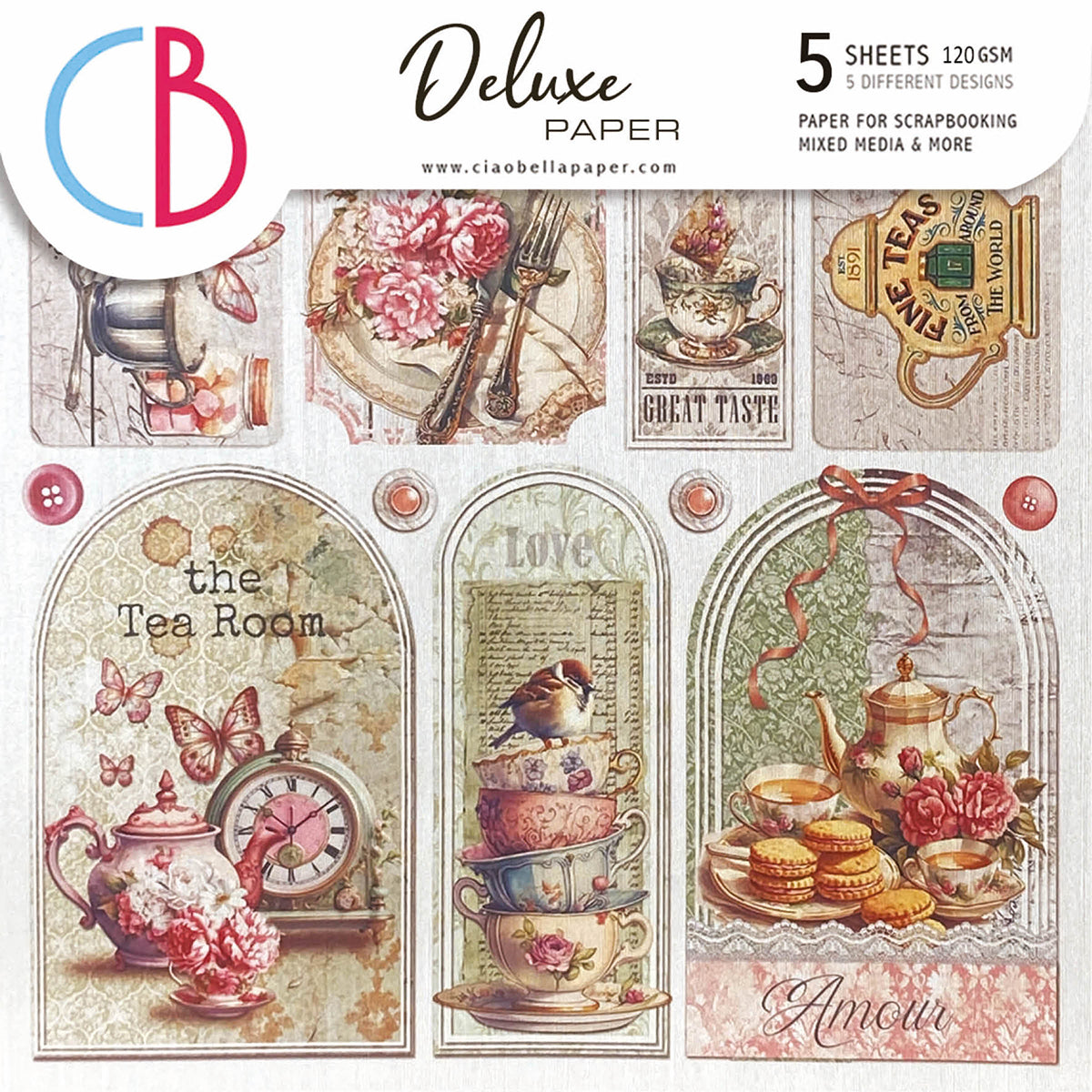 Moments intemporels Deluxe Papier Argent
 15x15 cm 5/Paquet