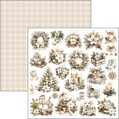 Winter Season Paper Pad 12"x12" 12/Pkg