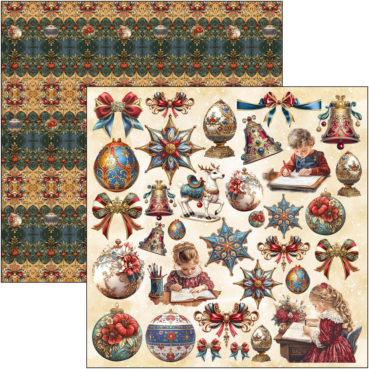 Bloc de papier Boutique de jouets 30,5 x 30,5 cm 12 feuilles/paquet