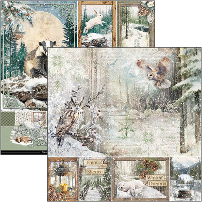 Bloc de papier Forest Tales 30,5x30,5 cm 12/Paquet