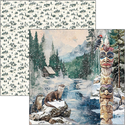 Bloc de papier Forest Tales 30,5x30,5 cm 12/Paquet