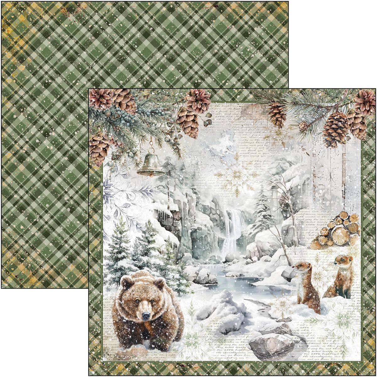 Bloc de papier Forest Tales 30,5x30,5 cm 12/Paquet