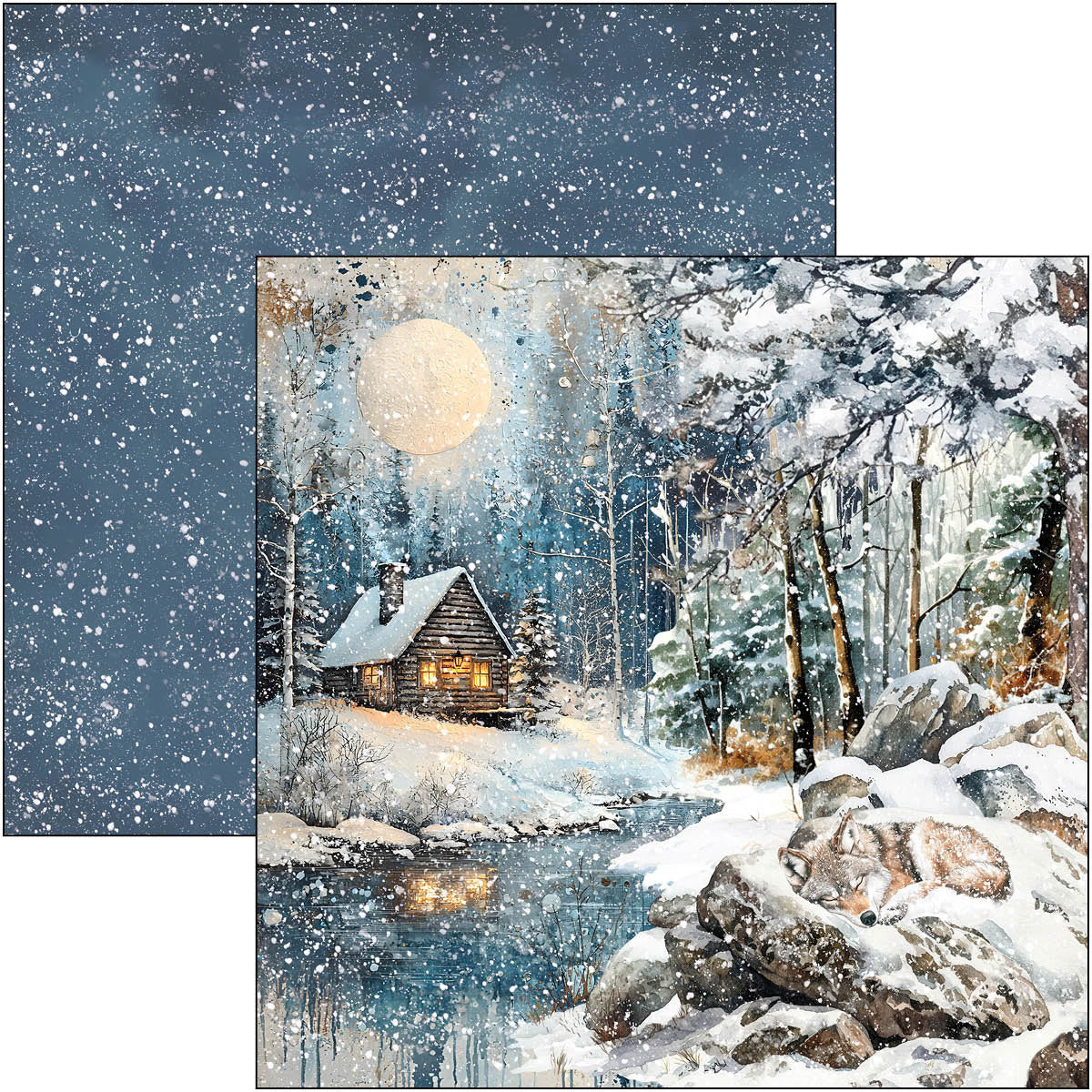 Bloc de papier Forest Tales 30,5x30,5 cm 12/Paquet