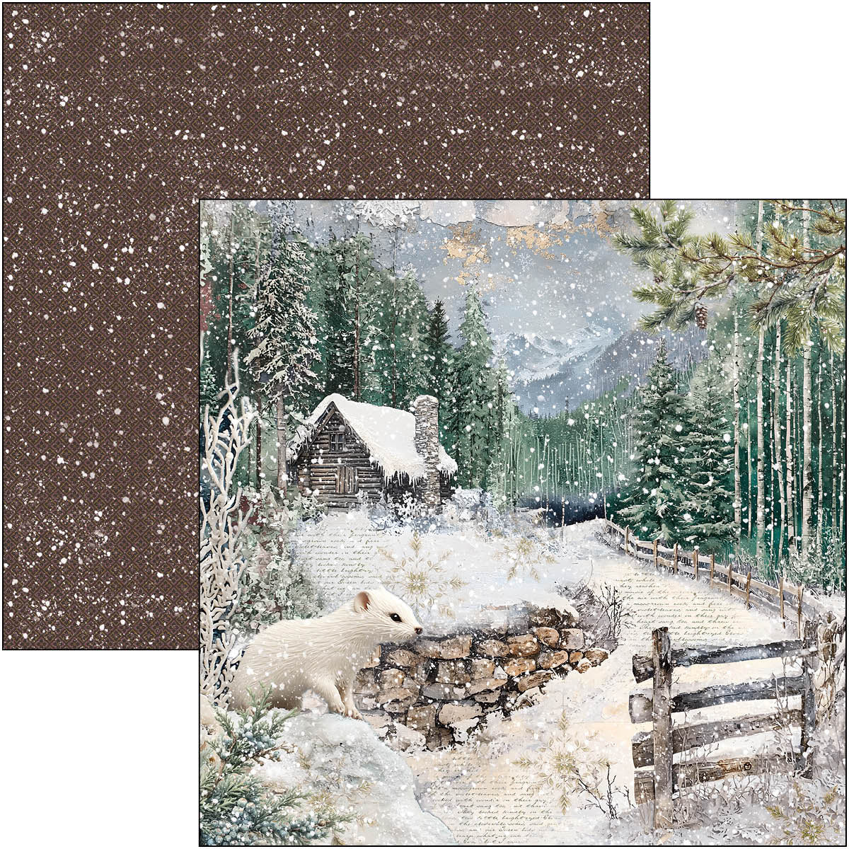 Bloc de papier Forest Tales 30,5x30,5 cm 12/Paquet