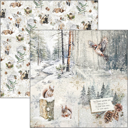 Bloc de papier Forest Tales 30,5x30,5 cm 12/Paquet