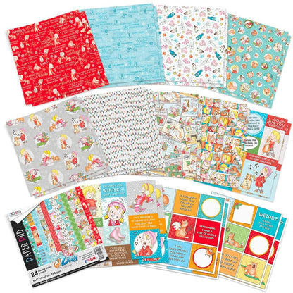 Bloc de papier Ciao Bella Zoe & Ziggy 15,2x15,2cm 24/Paquet