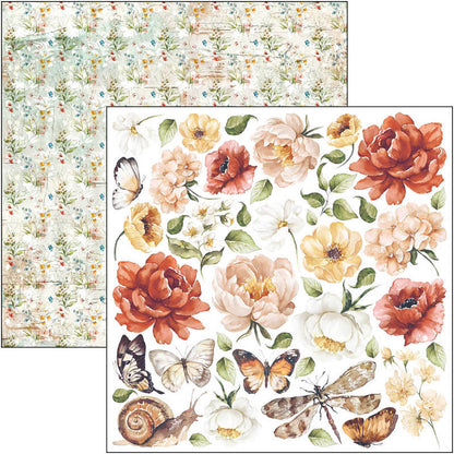 Règne de grâce, bloc de papier 15x15 cm, 24 feuilles, découpe créative