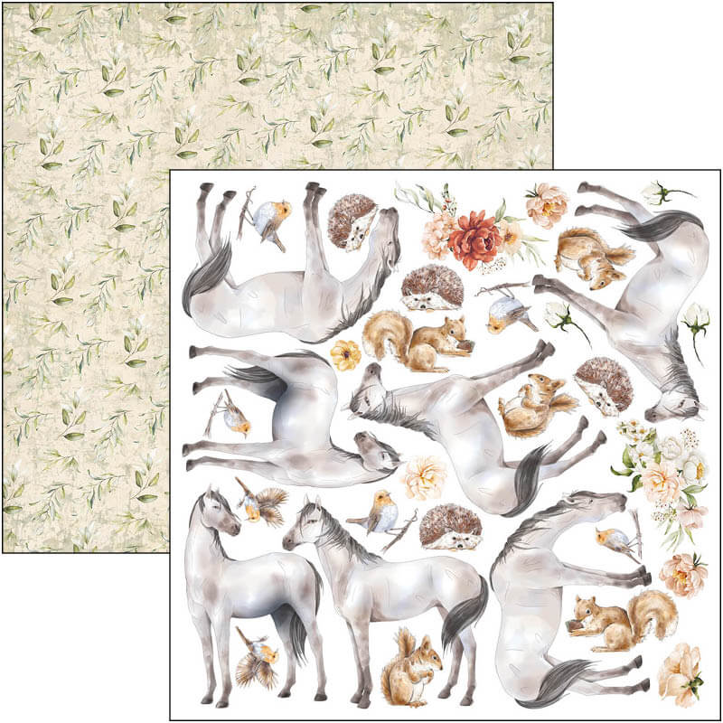 Règne de grâce, bloc de papier 15x15 cm, 24 feuilles, découpe créative