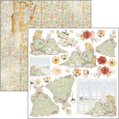 Règne de grâce, bloc de papier 15x15 cm, 24 feuilles, découpe créative