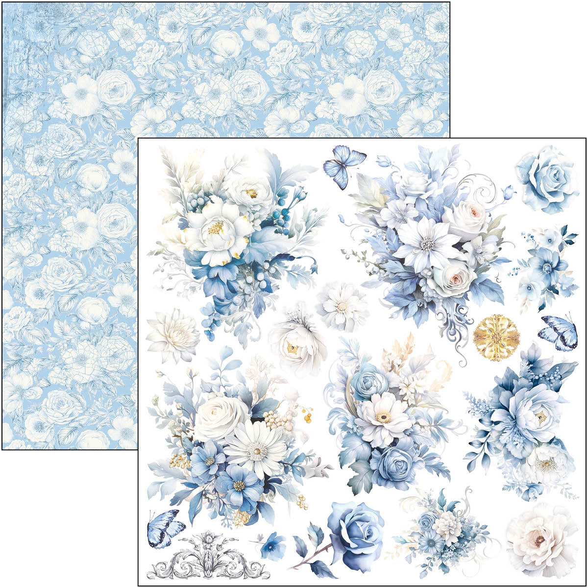 Midnight Spell Bloc de papiers à découper 15x15cm 24 feuilles/paquet