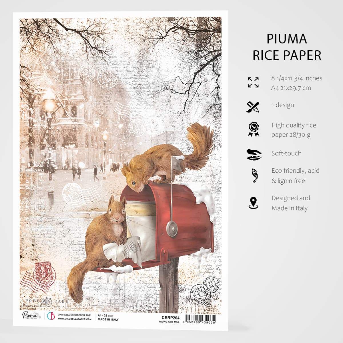 Ciao Bella Papier de Riz A4 You've Got Mail