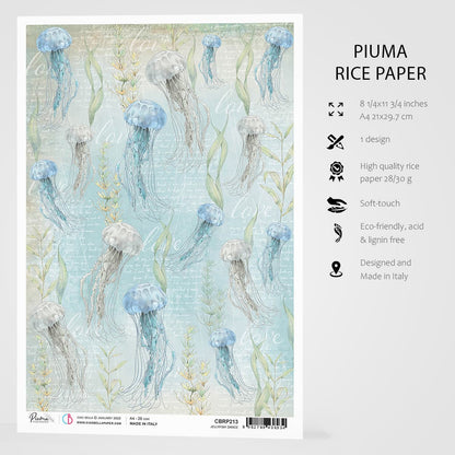 Ciao Bella Papier de Riz A4 Danse de Méduses