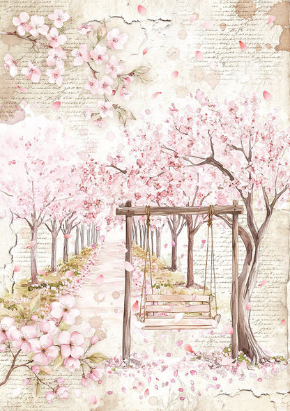 Rice Paper A5 MIXED 8/Pkg Secret Garden