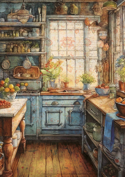 Papier de riz A5 MIXTE 8/Paquet Livre de recettes