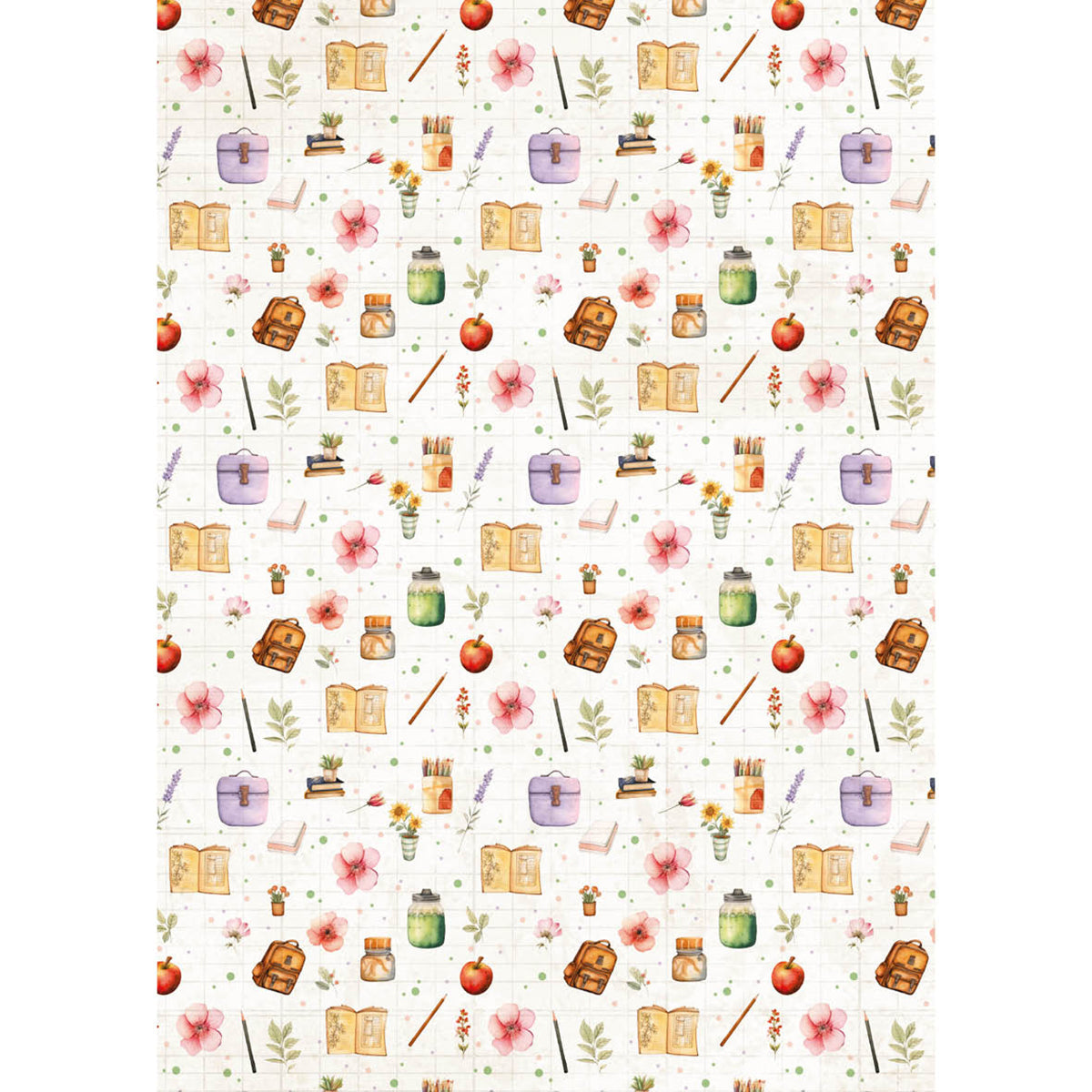 Papier de riz A5 ASSORTI 8/Paquet Rentrée Scolaire