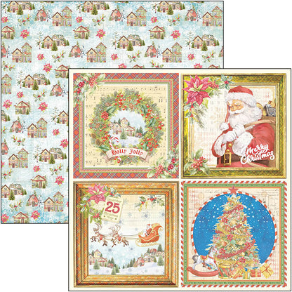 Ciao Bella Cher Père Noël Bloc de papiers 30x30 cm 8 feuilles/paquet