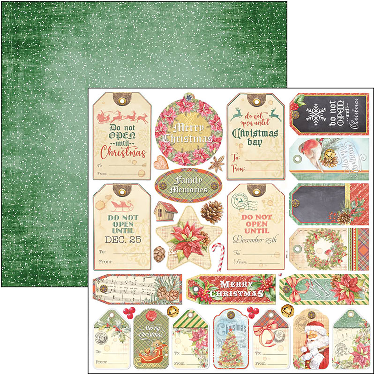 Ciao Bella Cher Père Noël Bloc de papiers 30x30 cm 8 feuilles/paquet