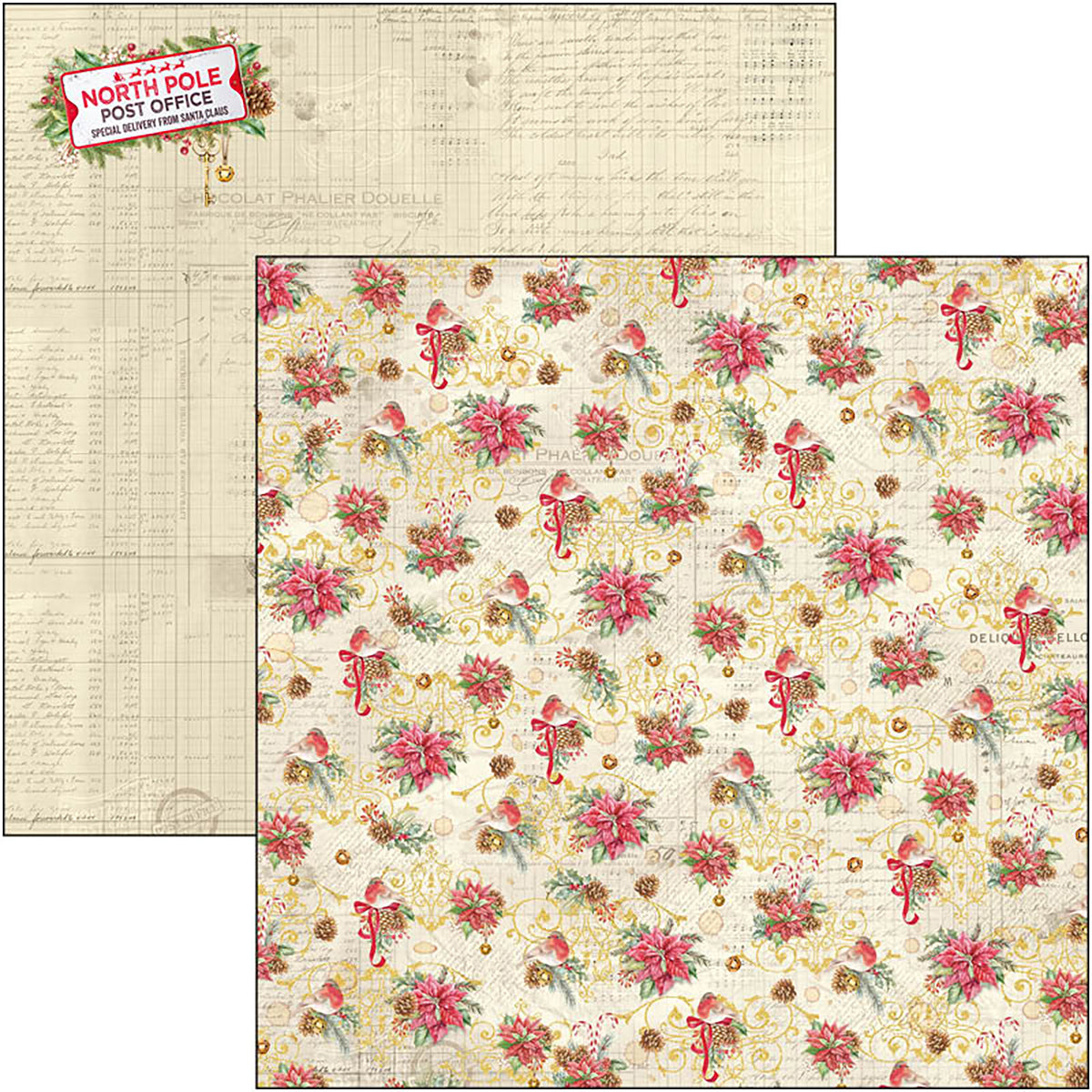 Ciao Bella Cher Père Noël Bloc de papiers 30x30 cm 8 feuilles/paquet
