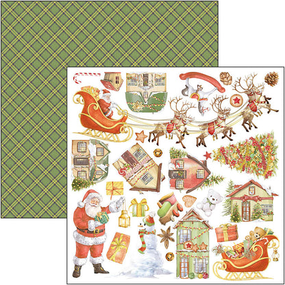 Ciao Bella Cher Père Noël Bloc de papiers 30x30 cm 8 feuilles/paquet