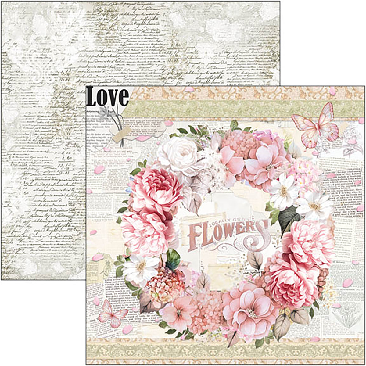 Bloc de papiers « Timeless Moments » 30x30cm 8 feuilles/paquet