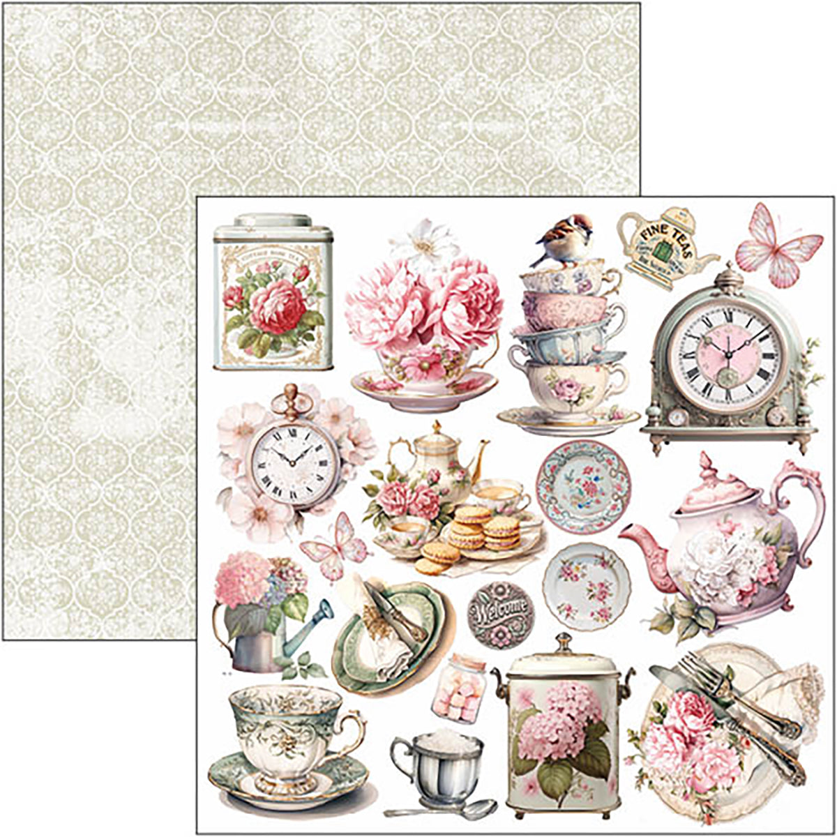 Bloc de papiers « Timeless Moments » 30x30cm 8 feuilles/paquet