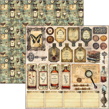 Cabinet Of Curiosities Patterns Pad 12"x12" 8/Pkg