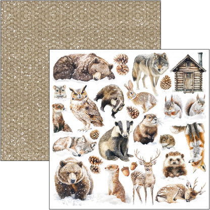 Bloc de Motifs Contes de la Forêt 30x30cm 8 feuilles/paquet