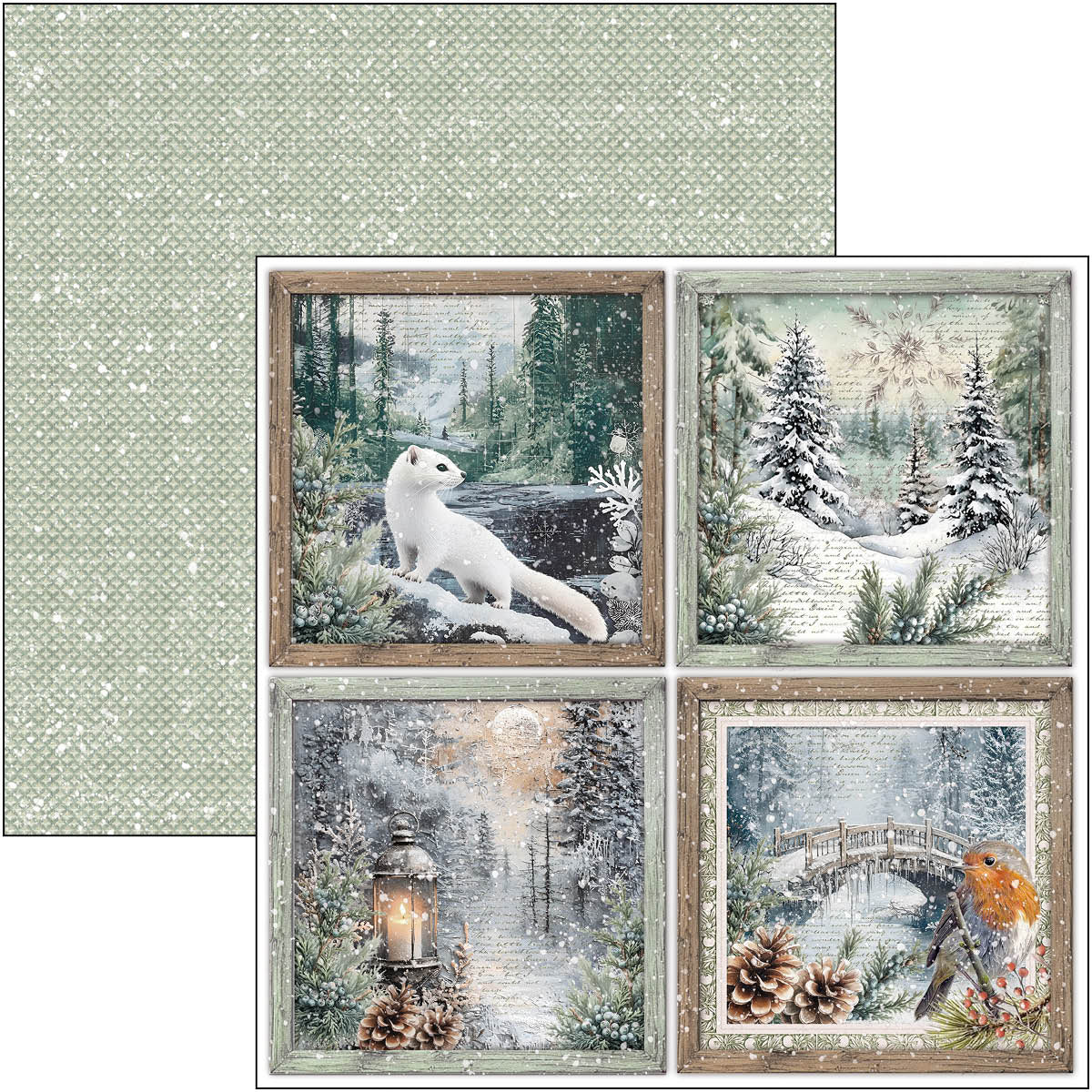 Bloc de Motifs Contes de la Forêt 30x30cm 8 feuilles/paquet