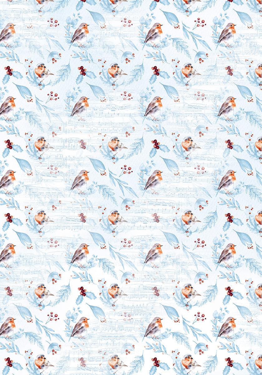 Bloc de papiers Ciao Bella Vellum Winter Journey A4 6 feuilles