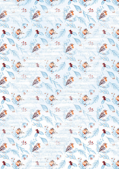 Bloc de papiers Ciao Bella Vellum Winter Journey A4 6 feuilles