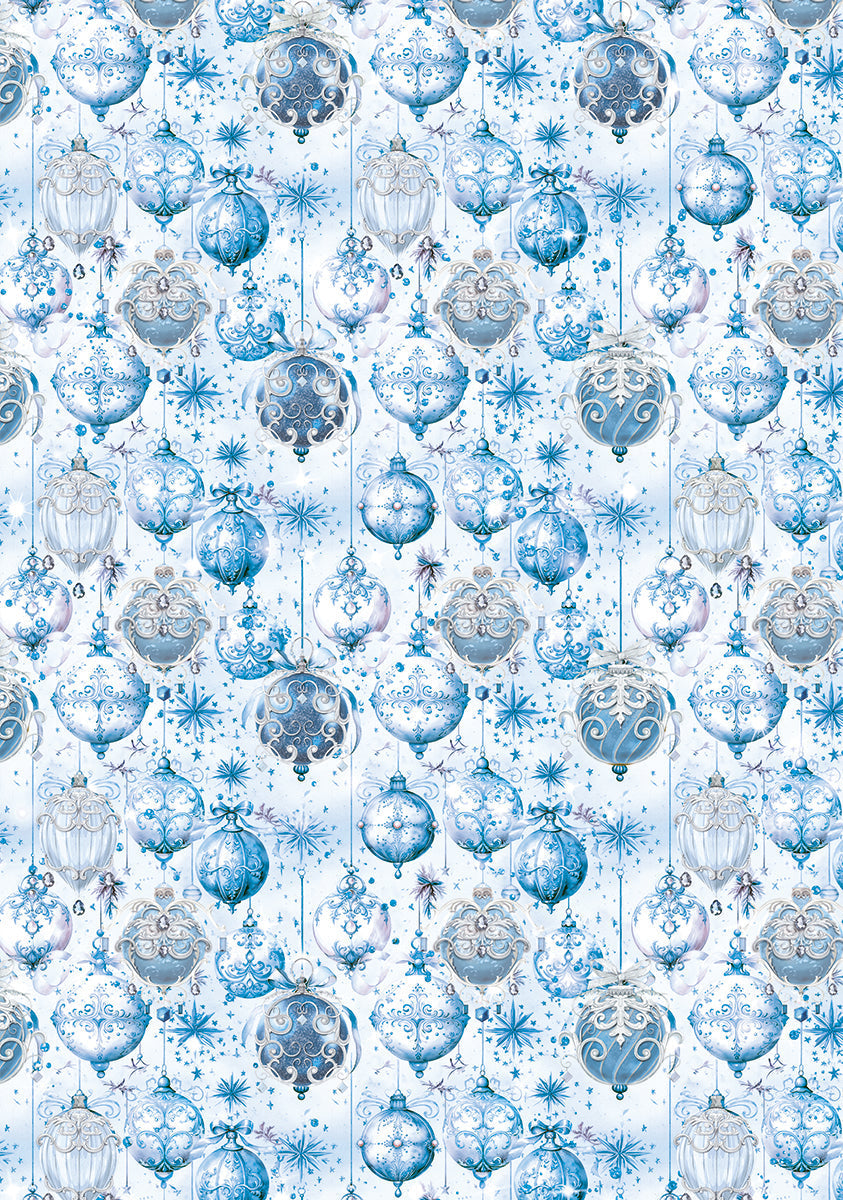 Élégance Vélin Motifs Papier Bleu A4 6/Paq