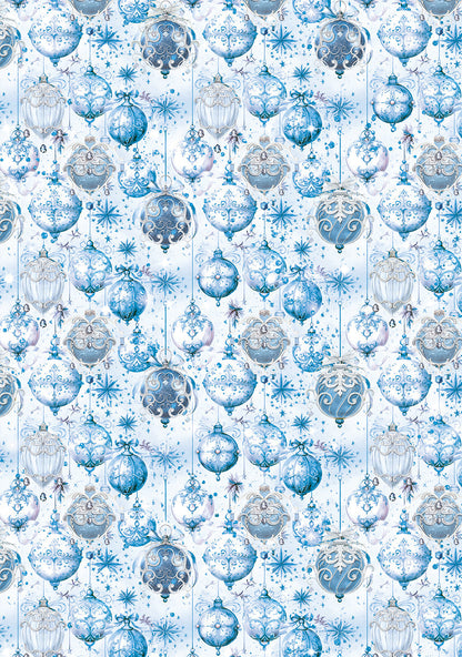 Élégance Vélin Motifs Papier Bleu A4 6/Paq