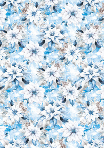 Élégance Vélin Motifs Papier Bleu A4 6/Paq