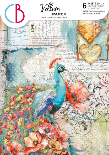 Majestic Dream Vellum Paper Patterns A4 6/Pkg