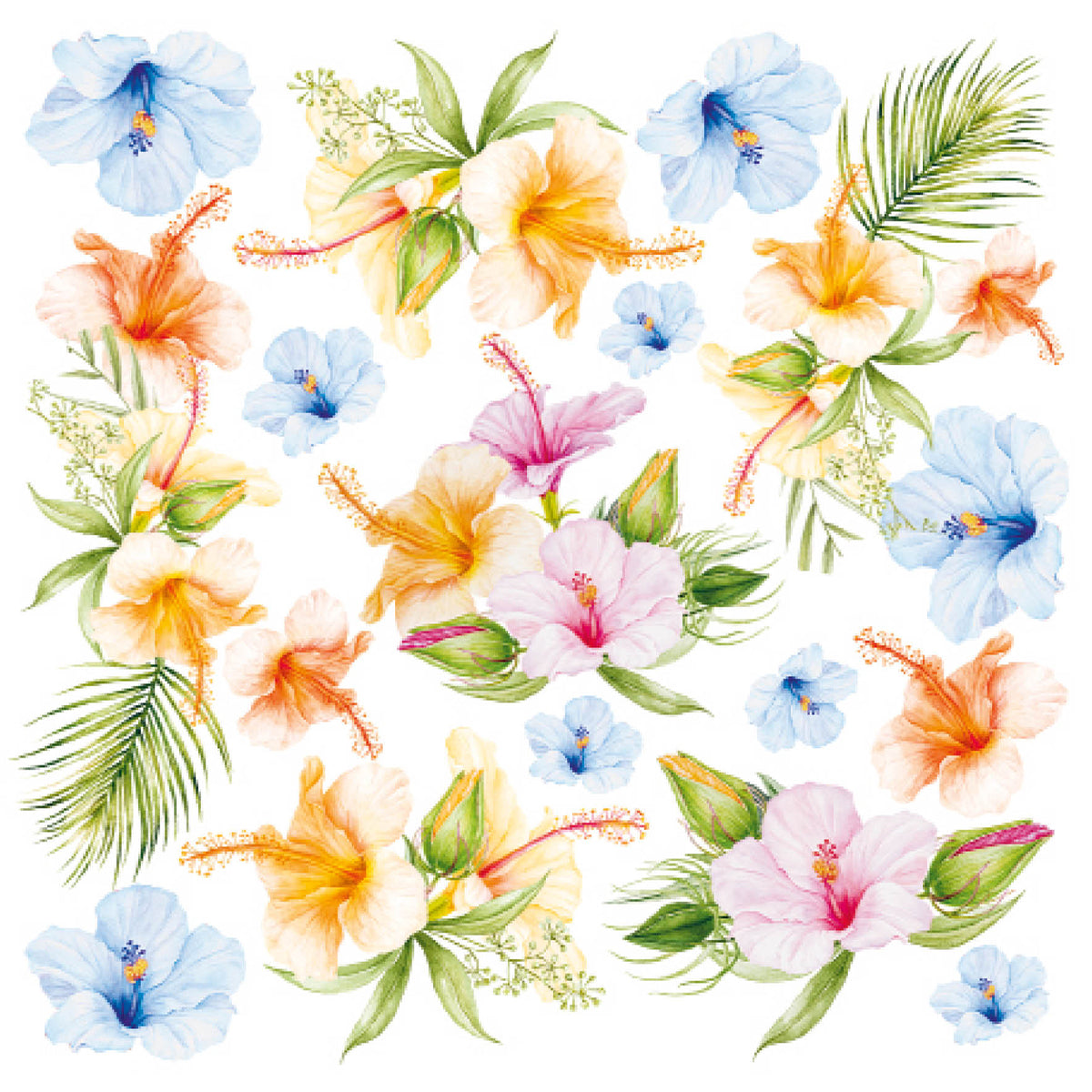 Ciao Bella Vellum Brise d'Été Fussy Cut 6"x6" 6/Paq