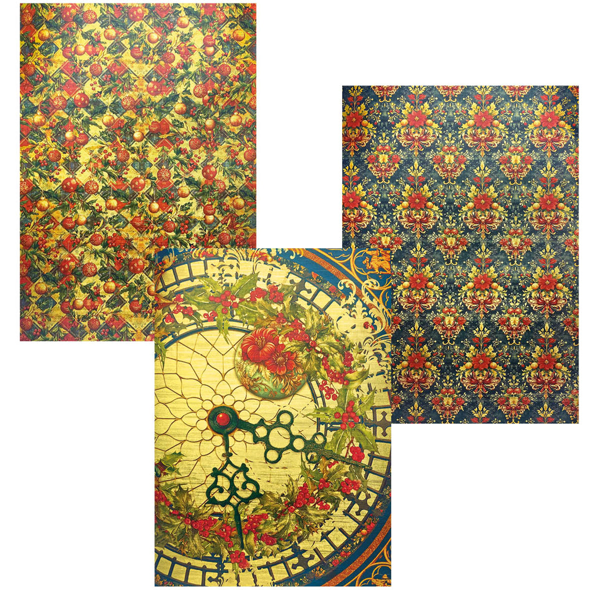 Lot de 6 feuilles de papier de luxe or et velin A4 assorties, Boutique de jouets