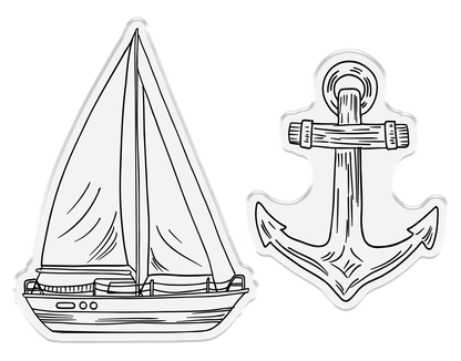 Crafter’s Companion Coastal Collection Stamp & Die - Out at Sea