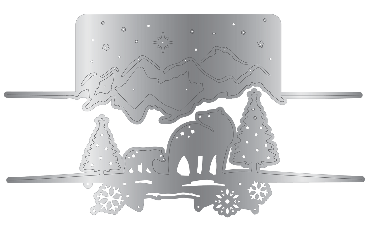 Crafter's Companion Metal Die Edge Set - Arctic Friends