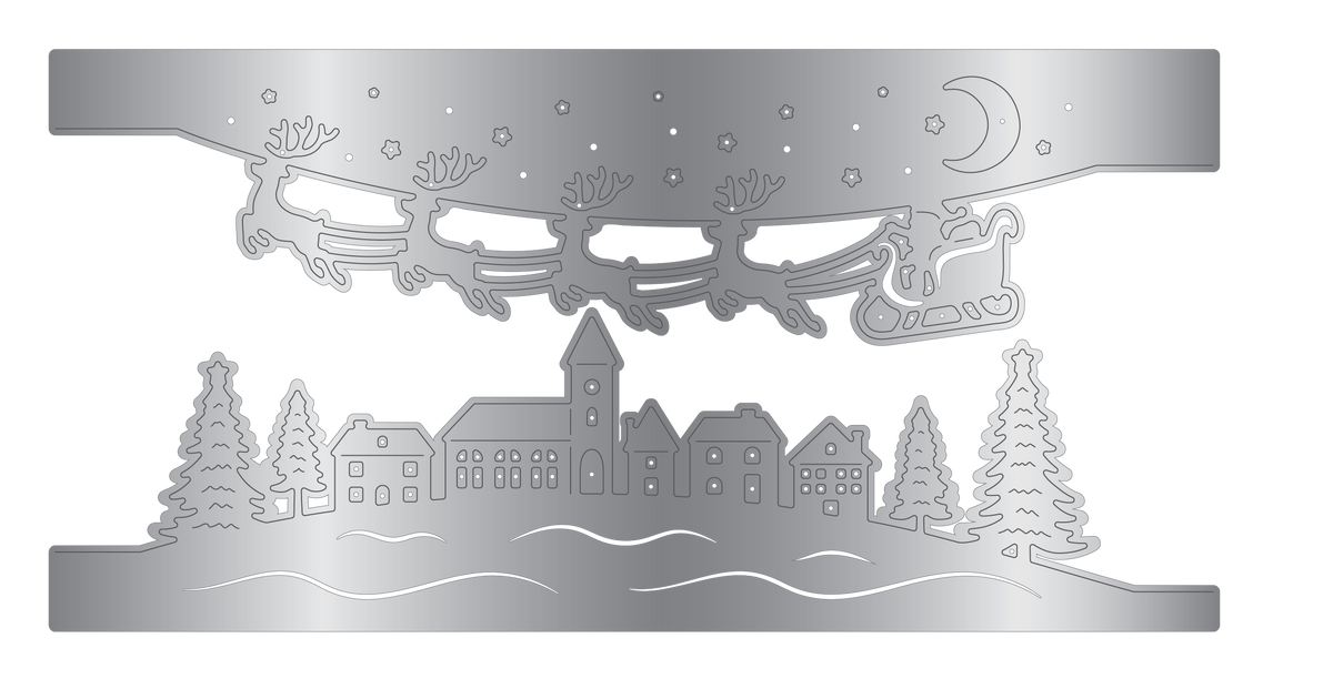 Crafter's Companion Metal Die Edge Set - Christmas Eve