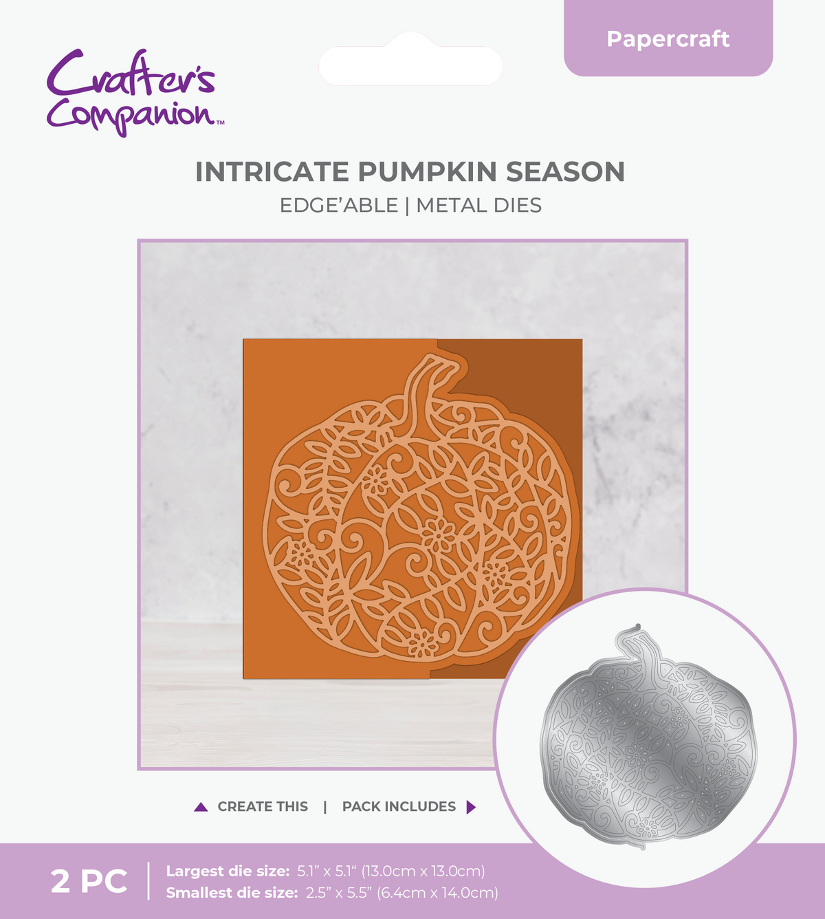 Crafter's Companion Die Set Intricate Pumpkin Season