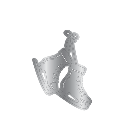 Crafters Companion Metal Die Christmas Embellishment - Ice Skating Boots
