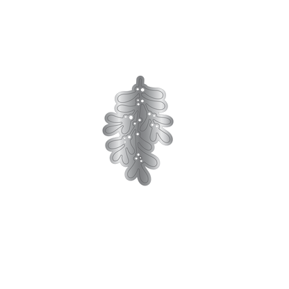 Crafters Companion Metal Die Christmas Embellishment - Mistletoe