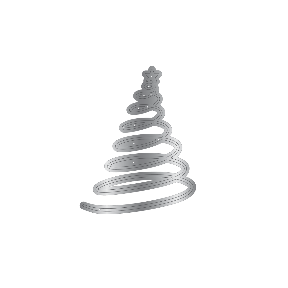 Crafters Companion Metal Die Christmas Embellishment - Christmas Tree
