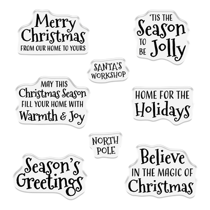Crafters Companion Stamp & Die - Christmas Cabin