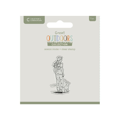 Crafters Companion The Great Outdoors Clear Acrylic Stamp Set - Scenic Route