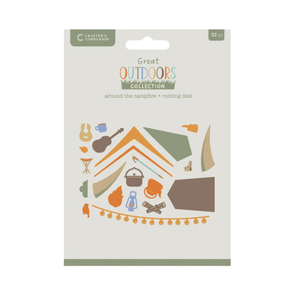 Crafters Companion The Great Outdoors Metal Die Set - Around the Campfire