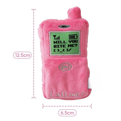 Jouet en peluche "Appelle-moi" pour chien | Jouet interactif pour chien en forme de téléphone