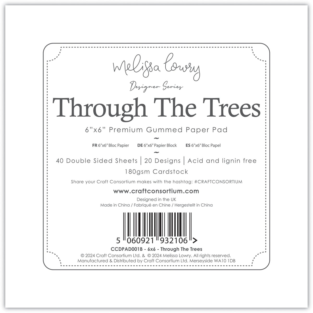 Craft Consortium - À Travers Les Arbres - 15x15 cm
