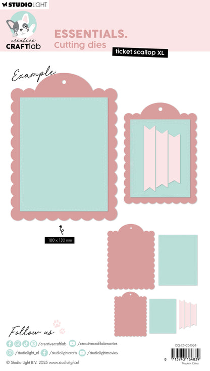 CCL Matrice de découpe Ticket Scallop XL Essentials