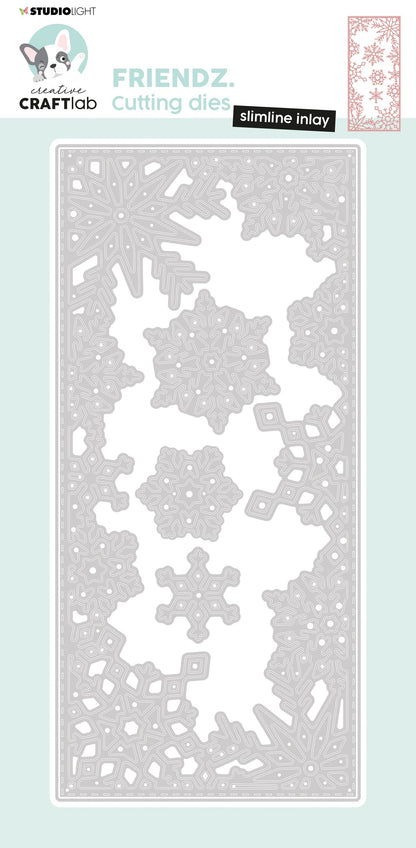 CCL Matrice de découpe Slimline Inlay Essentials 95x205x1mm 4 pièces n°703